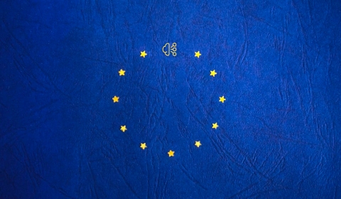 Bandera Unió Europea amb IA